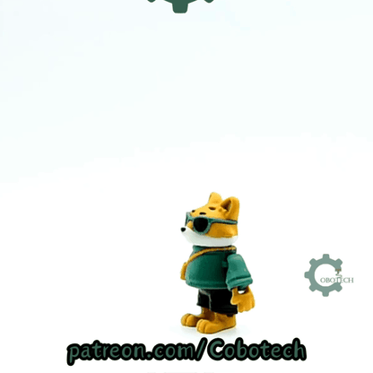 Cobotech-Cool Fox for Animal Lovers Articulated Keychain_10.gif