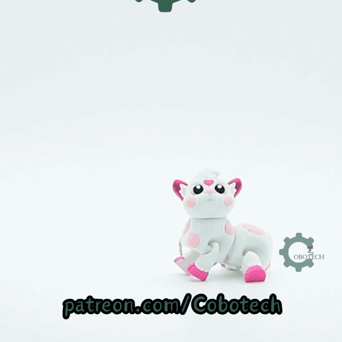 Cobotech-Cute Cow for Animal Lovers Articulated Keychain_10.gif