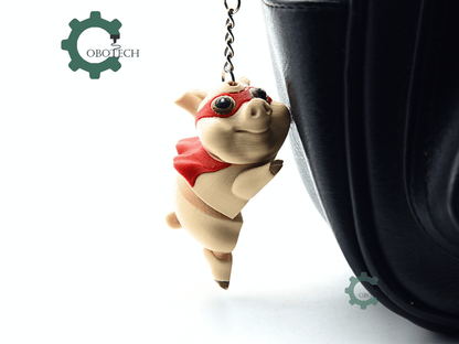 Cobotech-Playful Superhero Pig Articulated Keychain_06.png