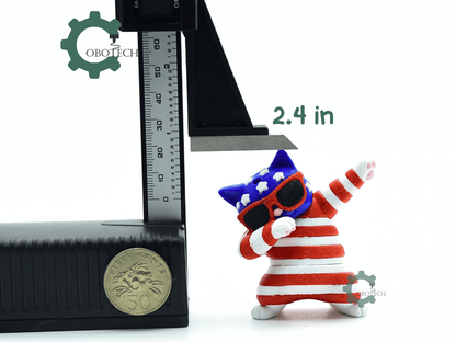 Cobotech-Patriotic Dabbing Cat for July 4th Articulated Keychain_03.png