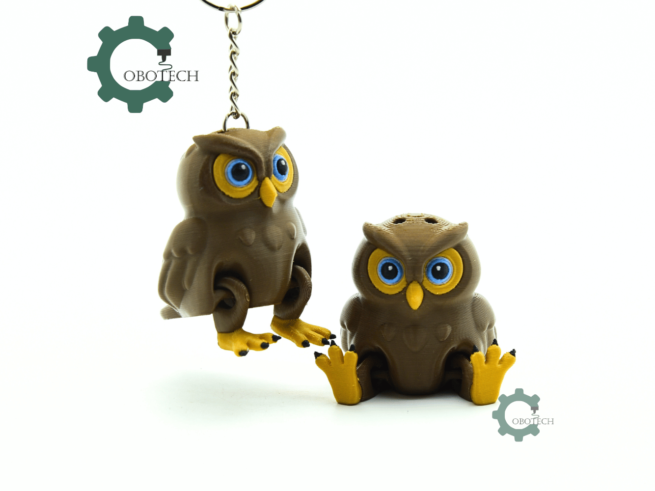 Cobotech-Curious Owl for Animal Lovers Articulated Keychain_01.png