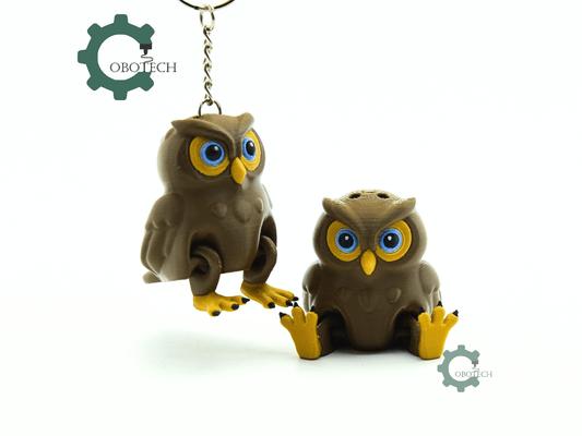 Cobotech-Curious Owl for Animal Lovers Articulated Keychain_01.png