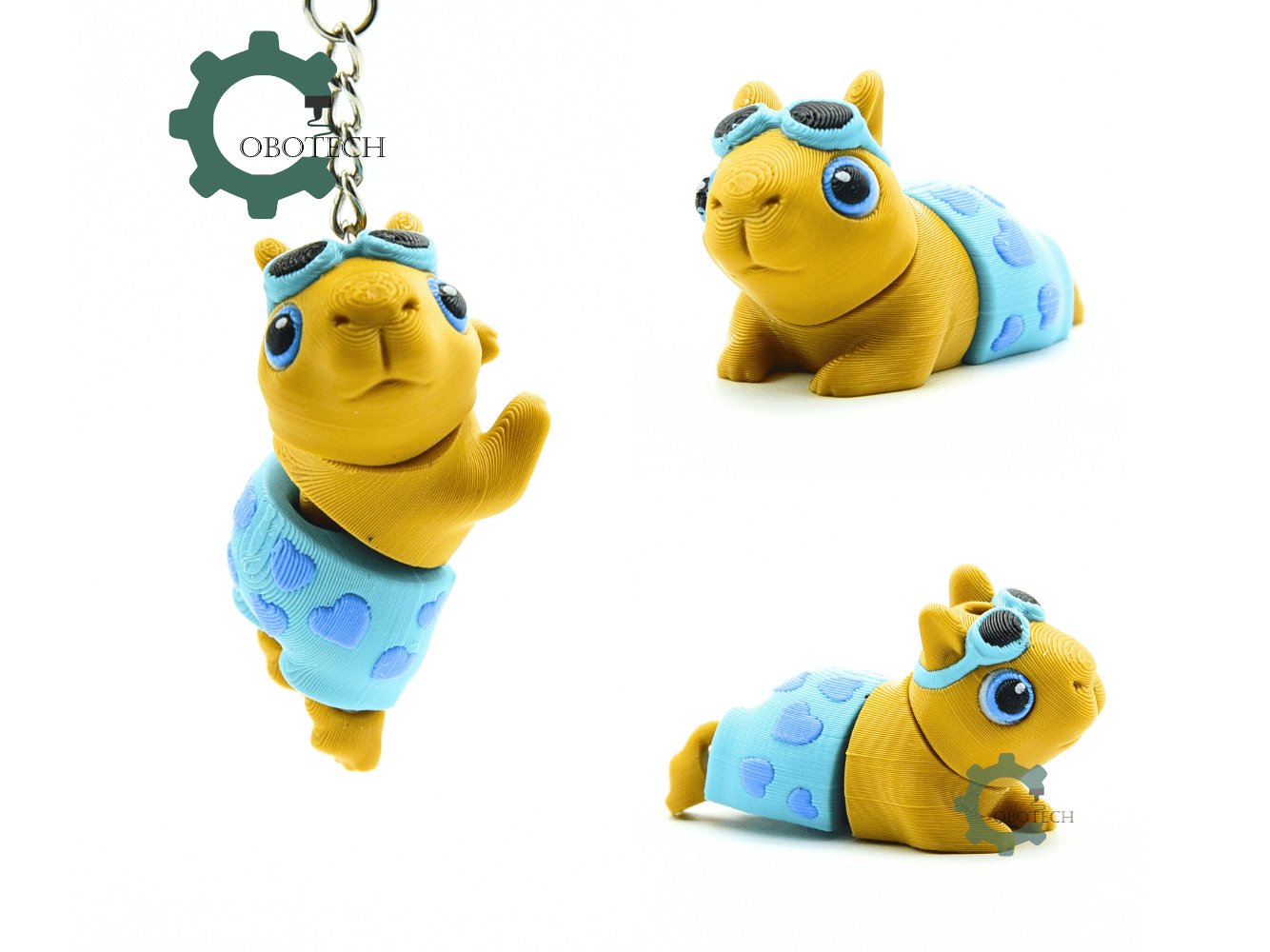 Cobotech-Beach Chill Capybara Articulated Keychain_02.png