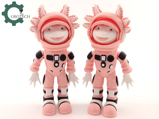 Digital Downloads Cobotech Articulated Axolotl Astronaut by Cobotech