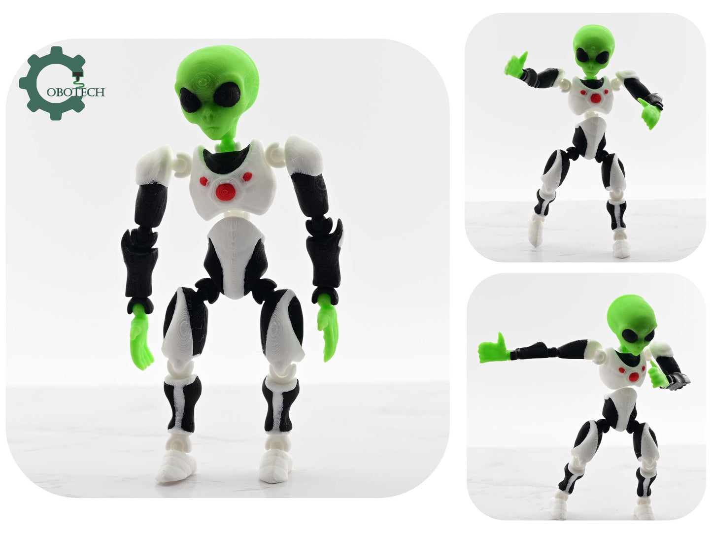 Exclusive Model, Nott for Sale - Digital Downloads Cobotech Articulated Robot Alien - Fully Poseable Robot Alien - Fun Cobotech Halloween Toys - Unique Halloween Gifts - Halloween Decor