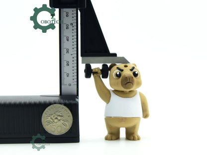 Cobotech-Capybara Gym Buddies Articulated Keychain_02.jpg
