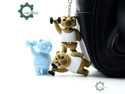 Cobotech-Capybara Gym Buddies Articulated Keychain_03.jpg