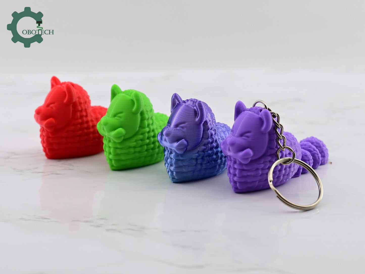 3D Printed Crochet Heart Dog Keychain - Unique Gifts for Dog Lovers - Cute Keychain Charm - Unique Adorable Keychain Gift