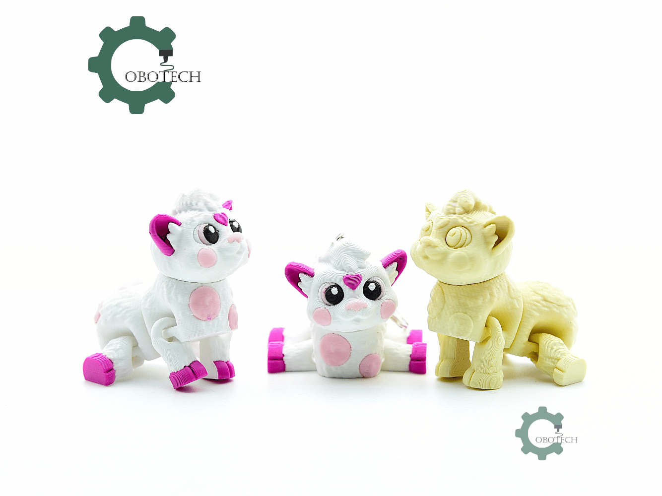 Cobotech-Cute Cow for Animal Lovers Articulated Keychain_07.png