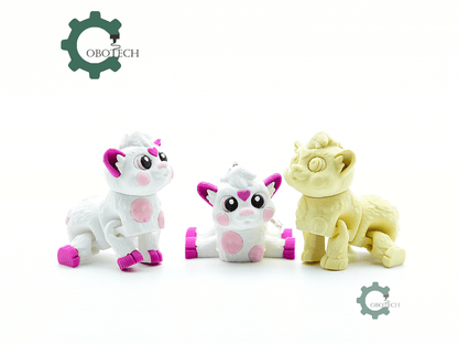 Cobotech-Cute Cow for Animal Lovers Articulated Keychain_07.png