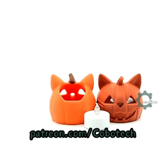 Cobotech-Cute Pumpkin Cat for Cat Lovers Candle Holder_09.gif