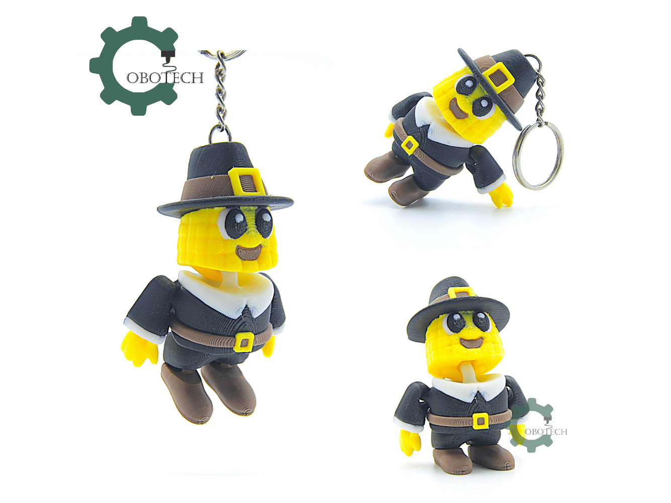 Cobotech-Thanksgiving Pilgrim Corn Articulated Keychain_02.png