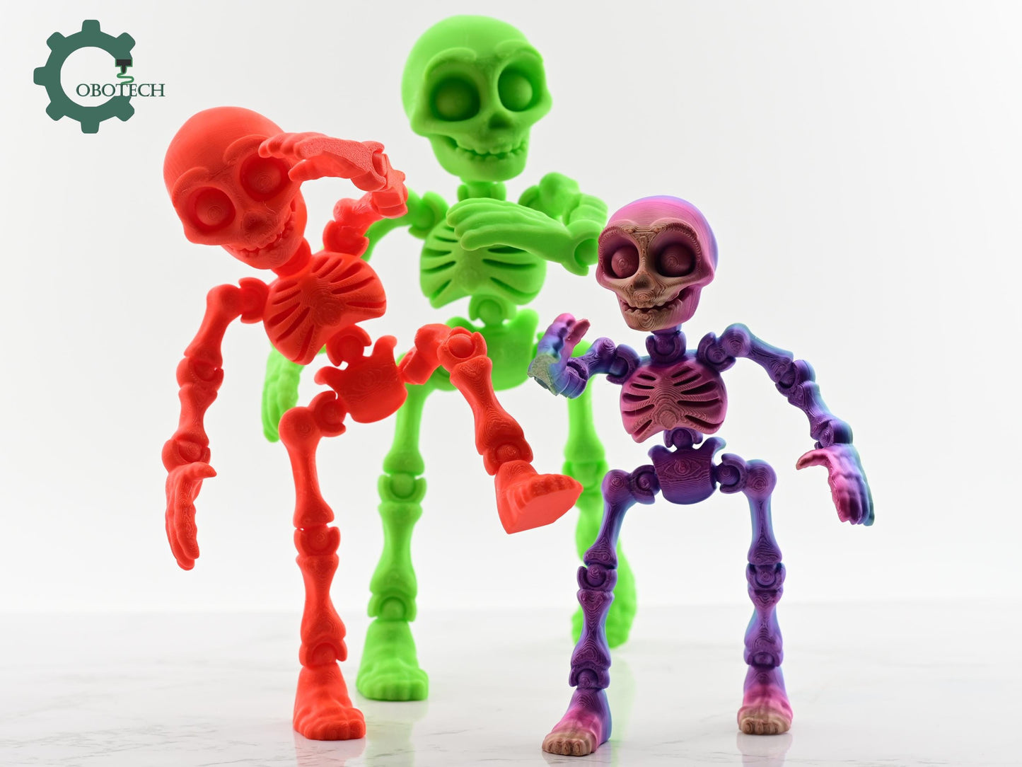 Digital Downloads Cobotech Articulated Skeleton Dummy - Fully Poseable Skeleton - Fun Cobotech Halloween Toys - Unique Halloween Gifts - Halloween Decor