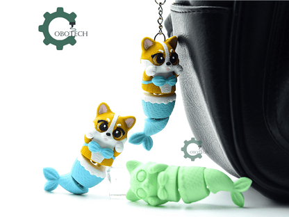 Cobotech-Corgi Mermaid Magnet-Insert Articulated Keychain_05.png