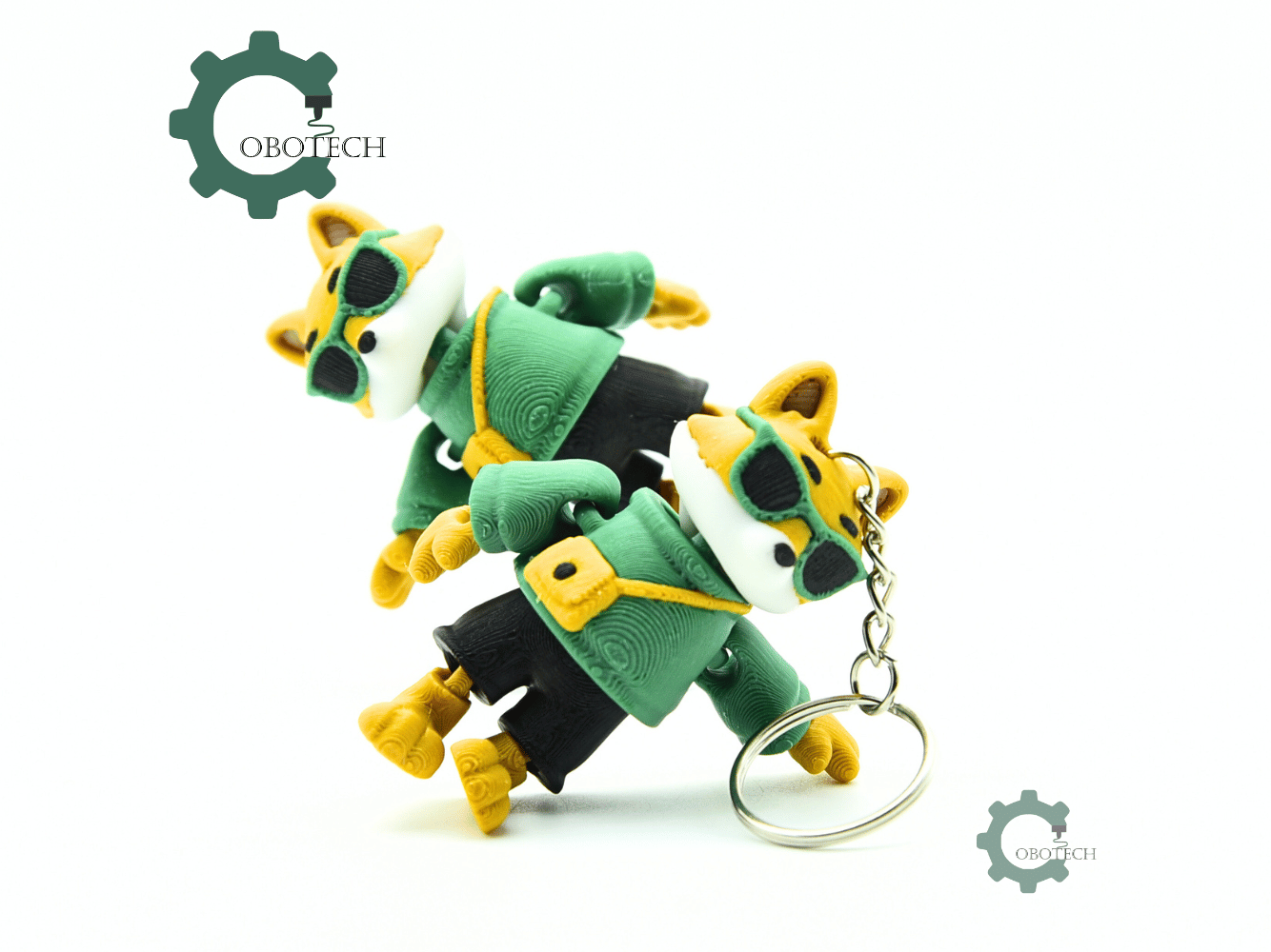 Cobotech-Cool Fox for Animal Lovers Articulated Keychain_09.png