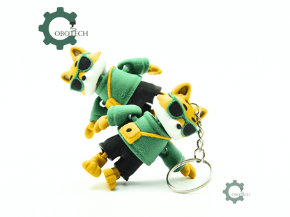 Cobotech-Cool Fox for Animal Lovers Articulated Keychain_09.png