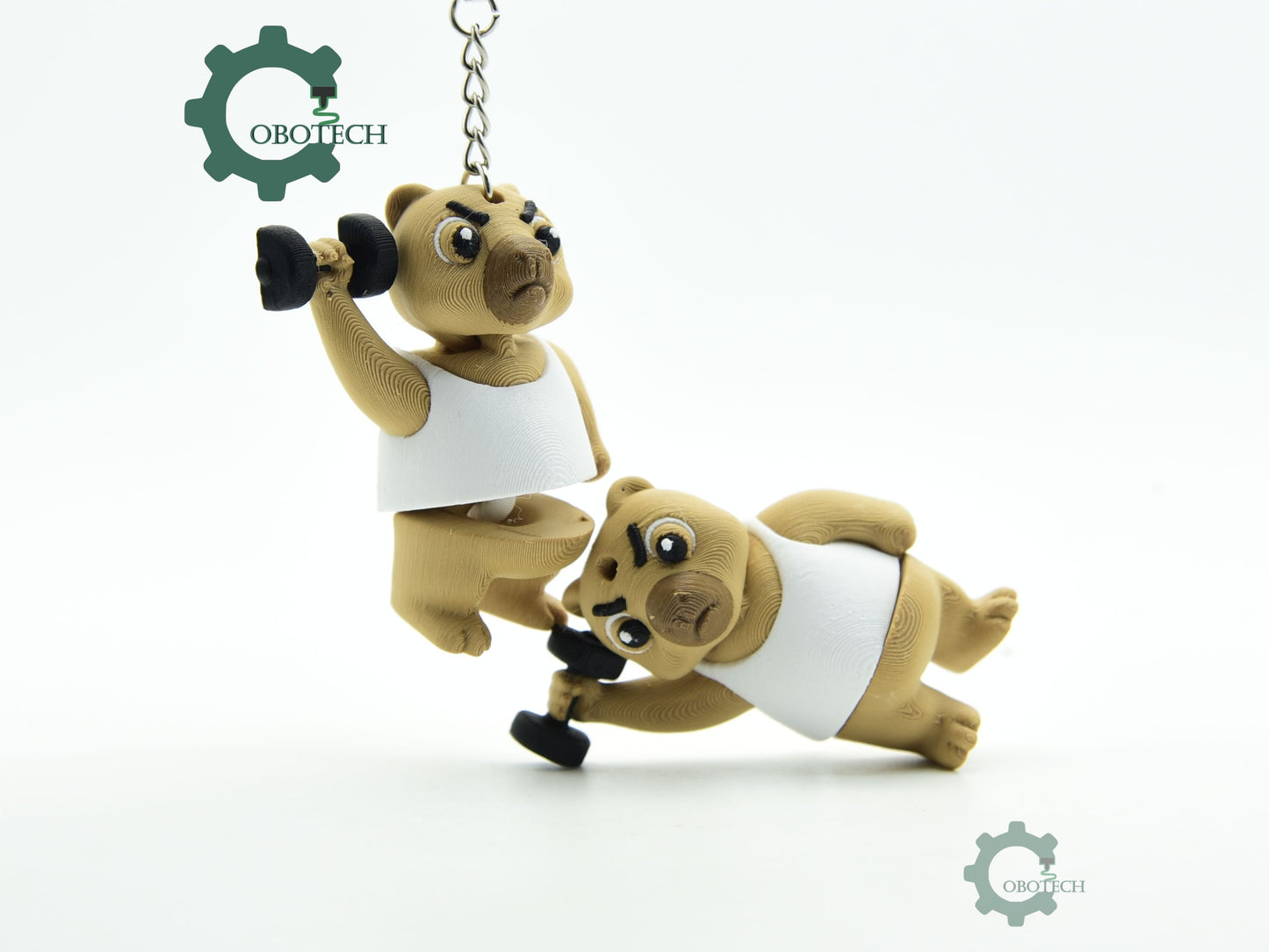 Cobotech-Capybara Gym Buddies Articulated Keychain_01.jpg