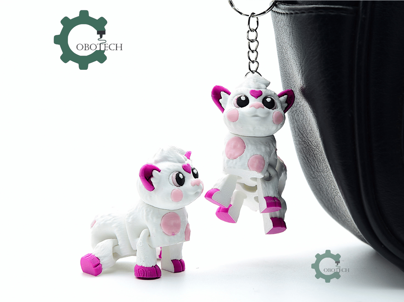 Cobotech-Cute Cow for Animal Lovers Articulated Keychain_05.png