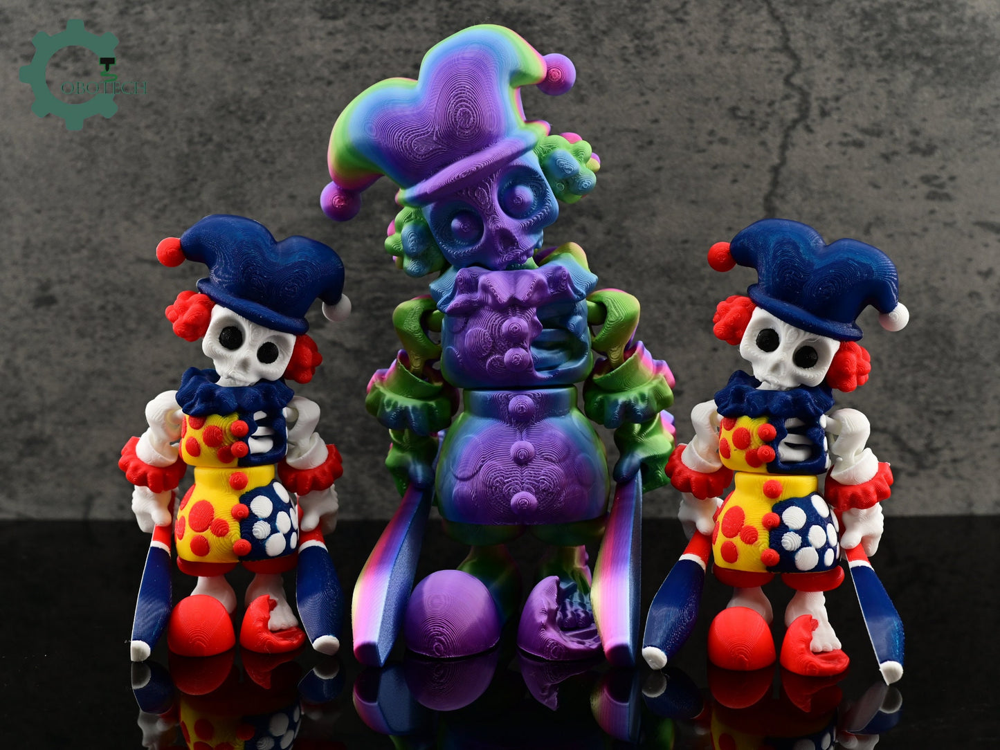 Digital Downloads Articulated Bone Clown Cobotech Clown Skeleton by Cobotech