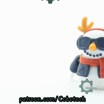 Cobotech-Winter Cool Snowman Articulated Keychain_10.gif