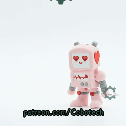 Cobotech-Valentine Love Robot Articulated Keychain_10.gif