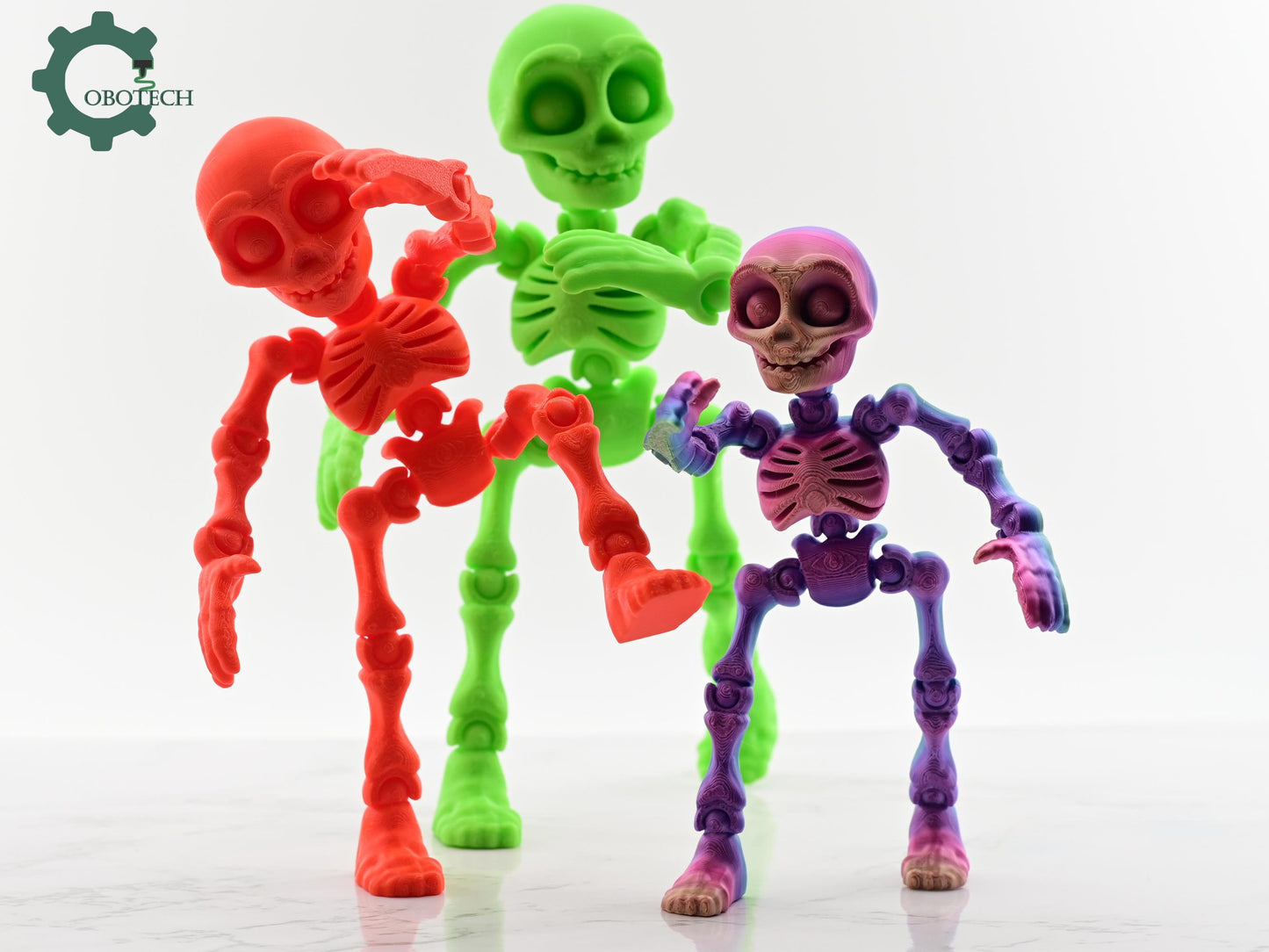 Digital Downloads Cobotech Articulated Skeleton Dummy - Fully Poseable Skeleton - Fun Cobotech Halloween Toys - Unique Halloween Gifts - Halloween Decor