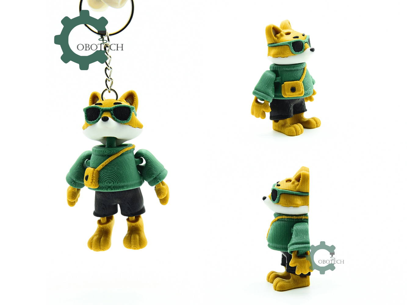 Cobotech-Cool Fox for Animal Lovers Articulated Keychain_02.png