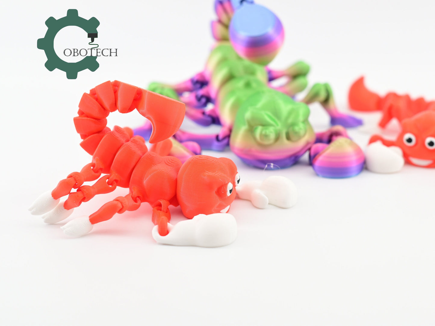 3D Print Articulated Scorpion Toy by Cobotech, Articulated Toys, Desk Decor, Cool Gift
