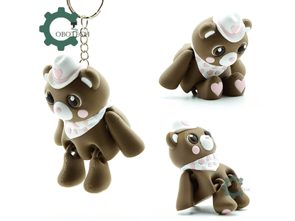 Cobotech-Cowboy Teddy Bear Articulated Keychain_02.png