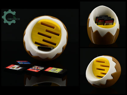 3D Print Game Card Holder Egg Sofa by Cobotech, Game Card Organizer, Desk/Home Decor, Cool Gift