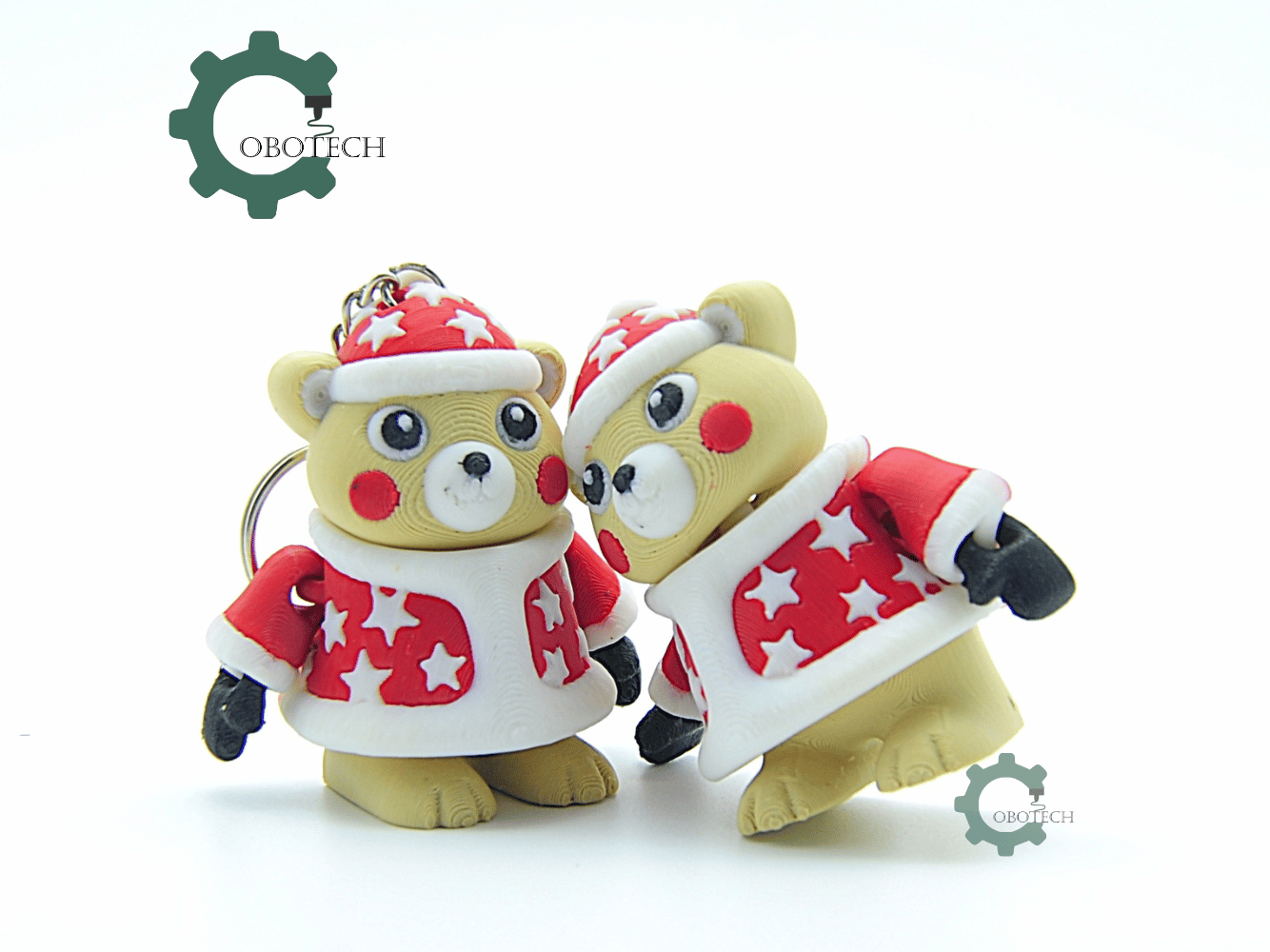 Cobotech-Winter Polar Bear Friend Articulated Keychain_08.png