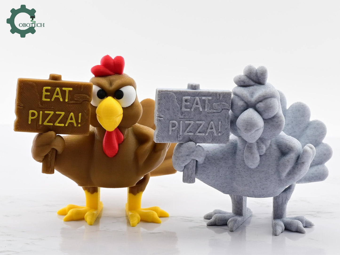 Digital Downloads Cobotech Articulated Eat Pizza ! Turkey - Fun Cobotech Toys - Unique Gifts - Home/Desk Decor - Fall Decor - Thanksgiving Decor