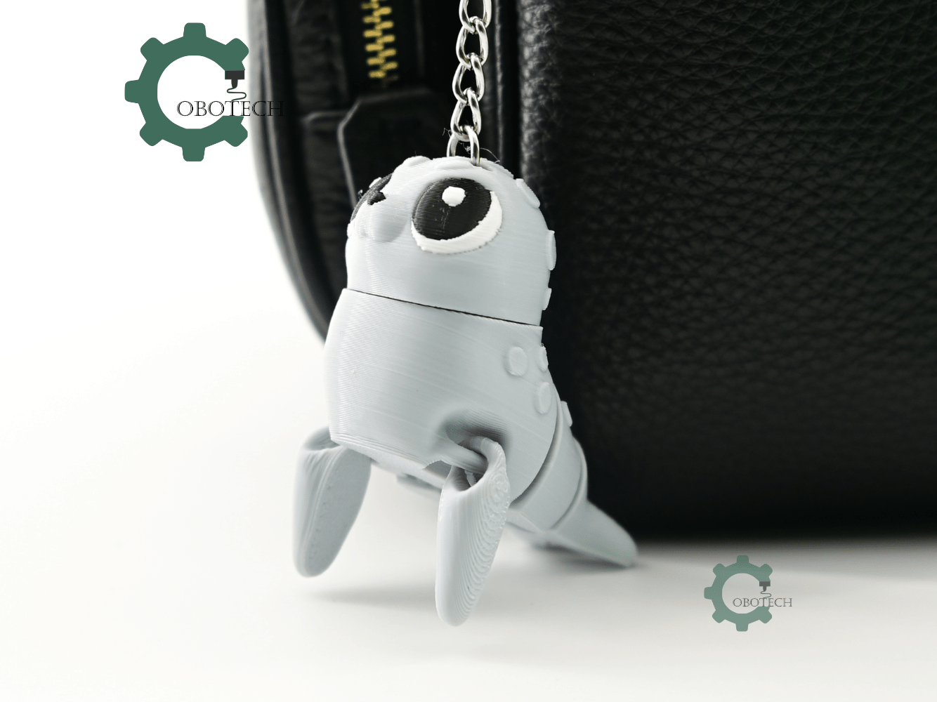Digital Downloads - Cobotech Adorable Seal Articulated Keychain - Cute Backpack Keychain
