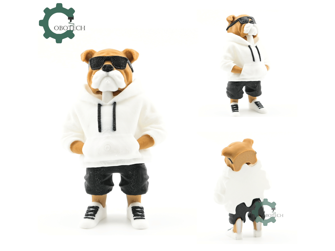 Digital Downloads - Cobotech Articulated Bulldog In Hoodie Urban Vibes