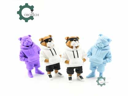 Digital Downloads - Cobotech Articulated Bulldog In Hoodie Urban Vibes