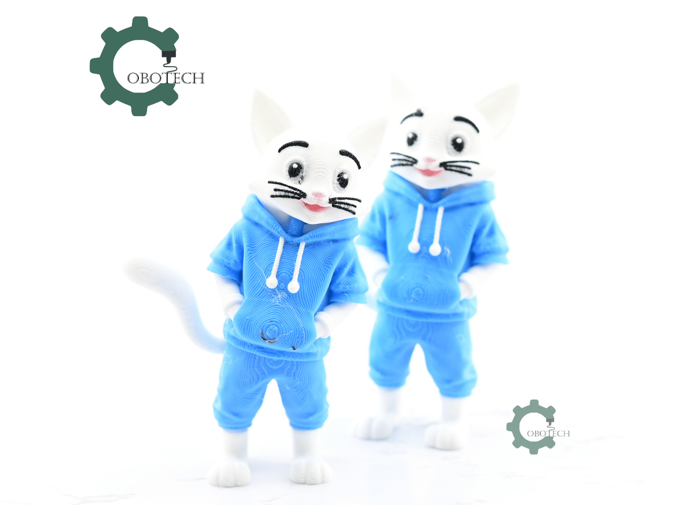 Digital Downloads - Cobotech Articulated Cat In Hoodie Urban Vibes