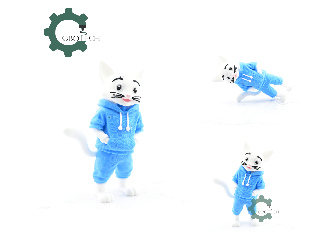 Digital Downloads - Cobotech Articulated Cat In Hoodie Urban Vibes