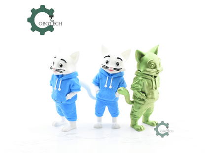 Digital Downloads - Cobotech Articulated Cat In Hoodie Urban Vibes