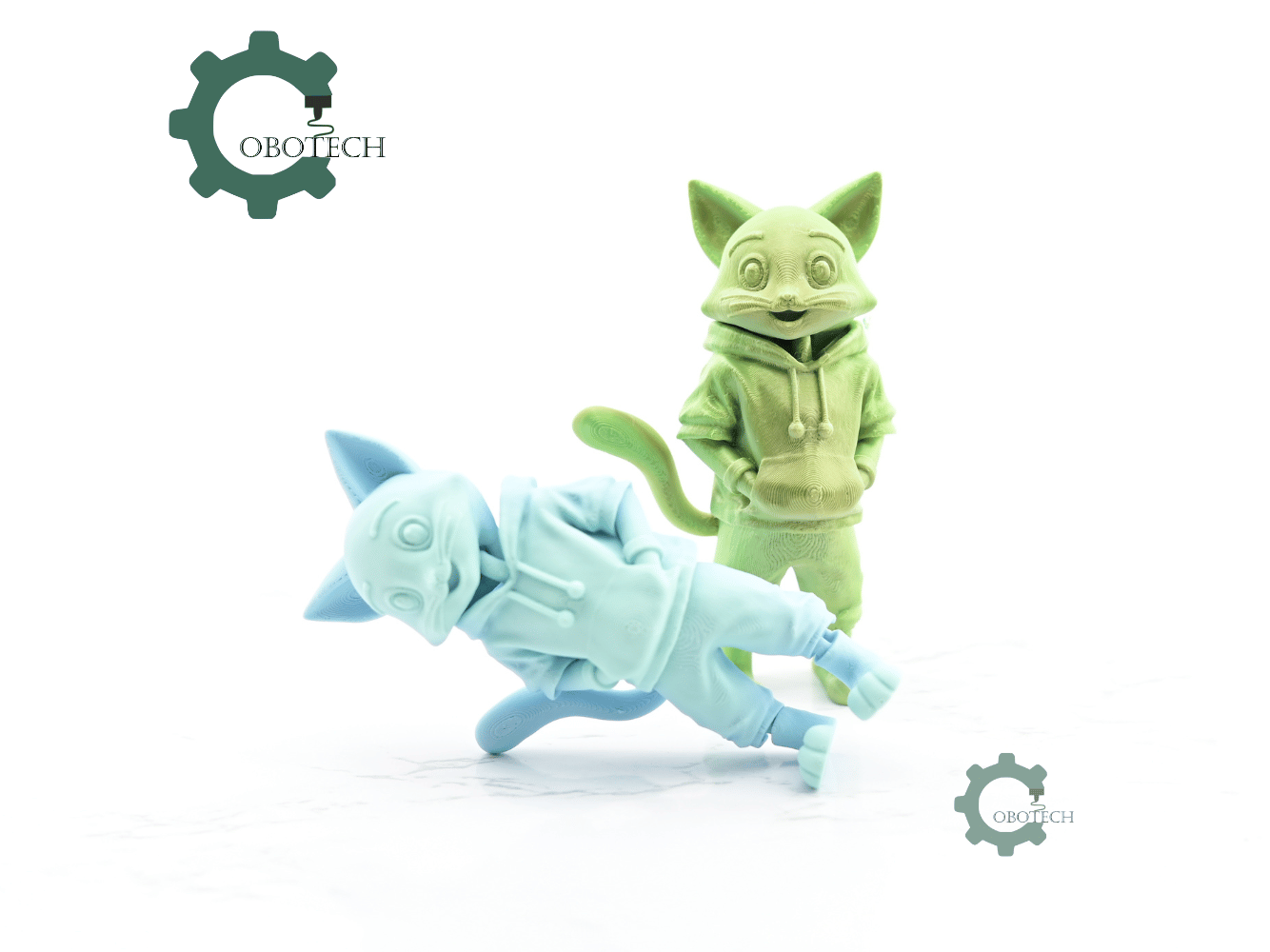 Digital Downloads - Cobotech Articulated Cat In Hoodie Urban Vibes