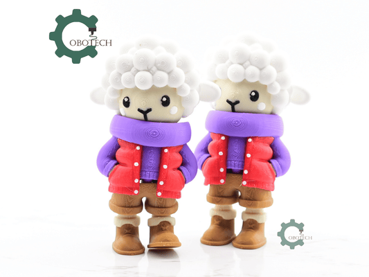 Digital Downloads - Cobotech Articulated Cozy Sheep In Urban Vibes Fashion