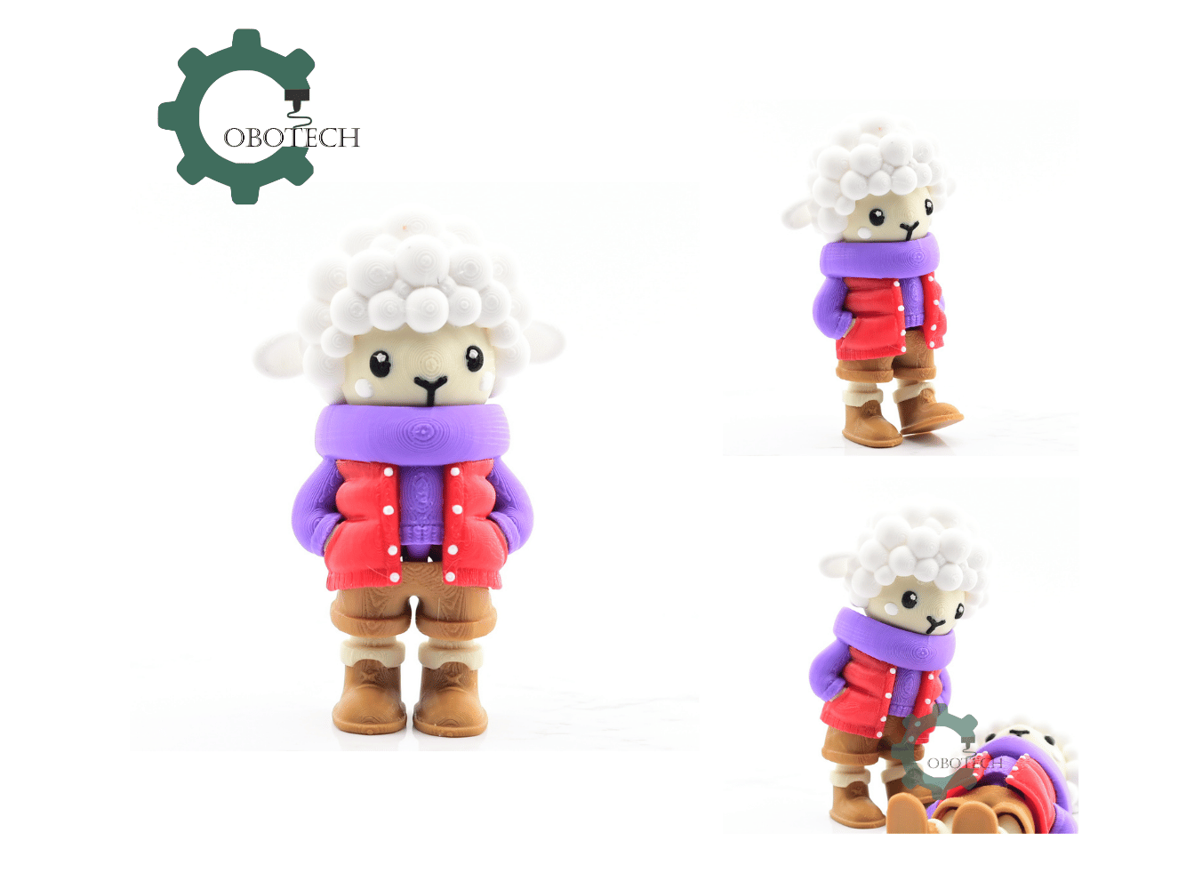 Digital Downloads - Cobotech Articulated Cozy Sheep In Urban Vibes Fashion
