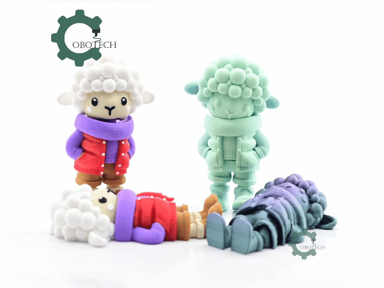 Digital Downloads - Cobotech Articulated Cozy Sheep In Urban Vibes Fashion