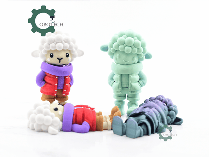 Digital Downloads - Cobotech Articulated Cozy Sheep In Urban Vibes Fashion