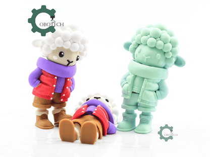 Digital Downloads - Cobotech Articulated Cozy Sheep In Urban Vibes Fashion