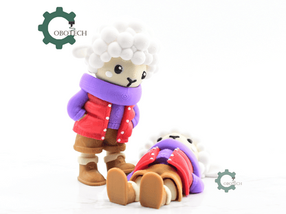 Digital Downloads - Cobotech Articulated Cozy Sheep In Urban Vibes Fashion