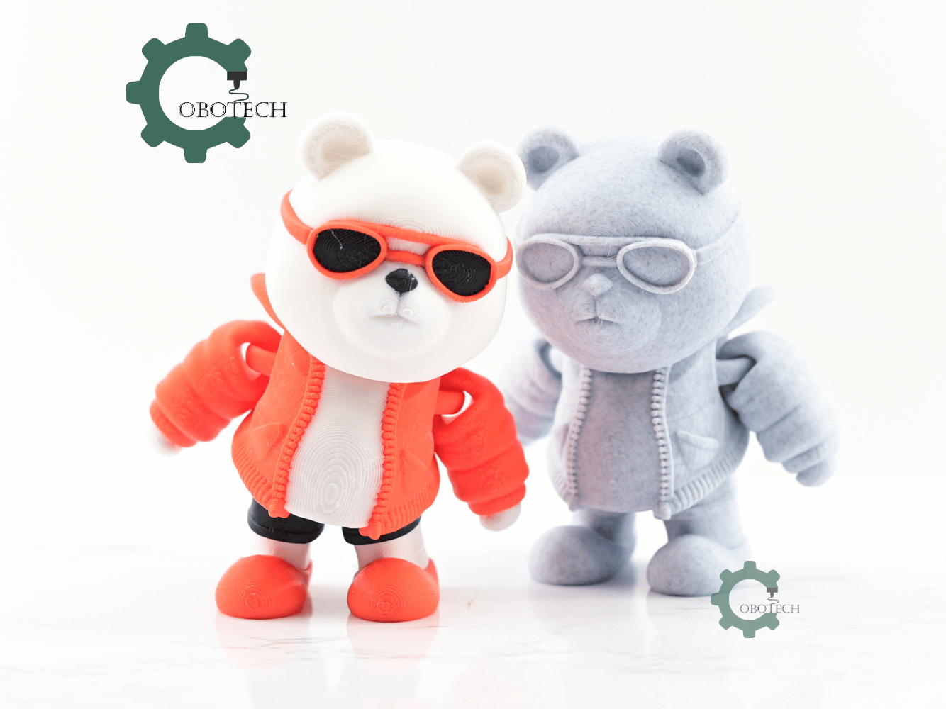 Digital Downloads - Cobotech Articulated Fashionable Bear With Goggles