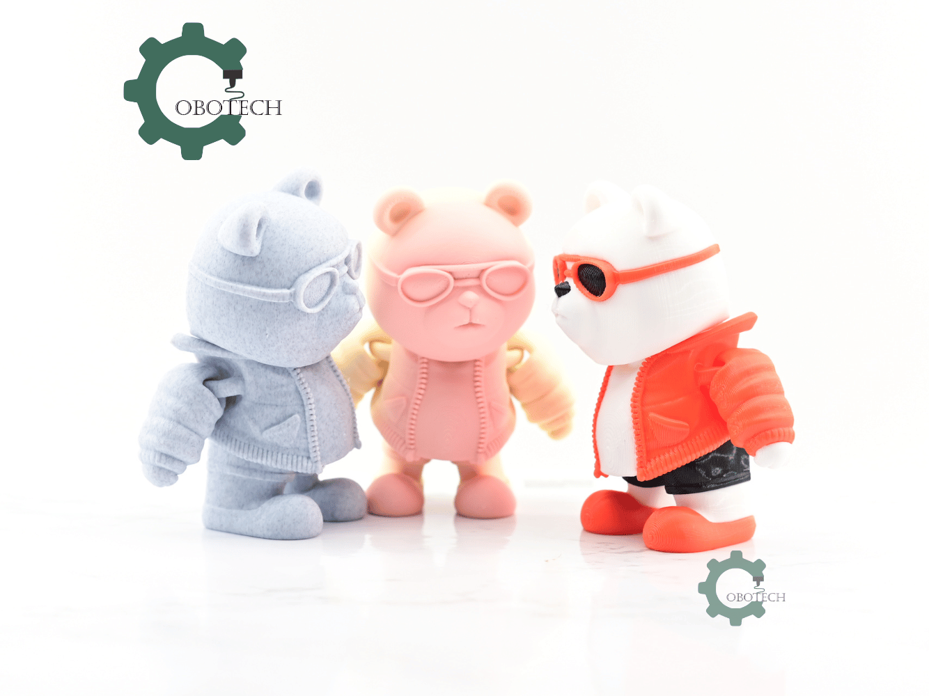 Digital Downloads - Cobotech Articulated Fashionable Bear With Goggles