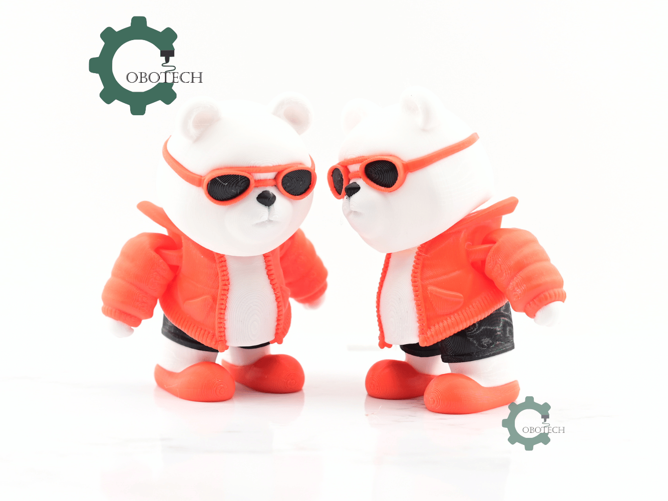 Digital Downloads - Cobotech Articulated Fashionable Bear With Goggles