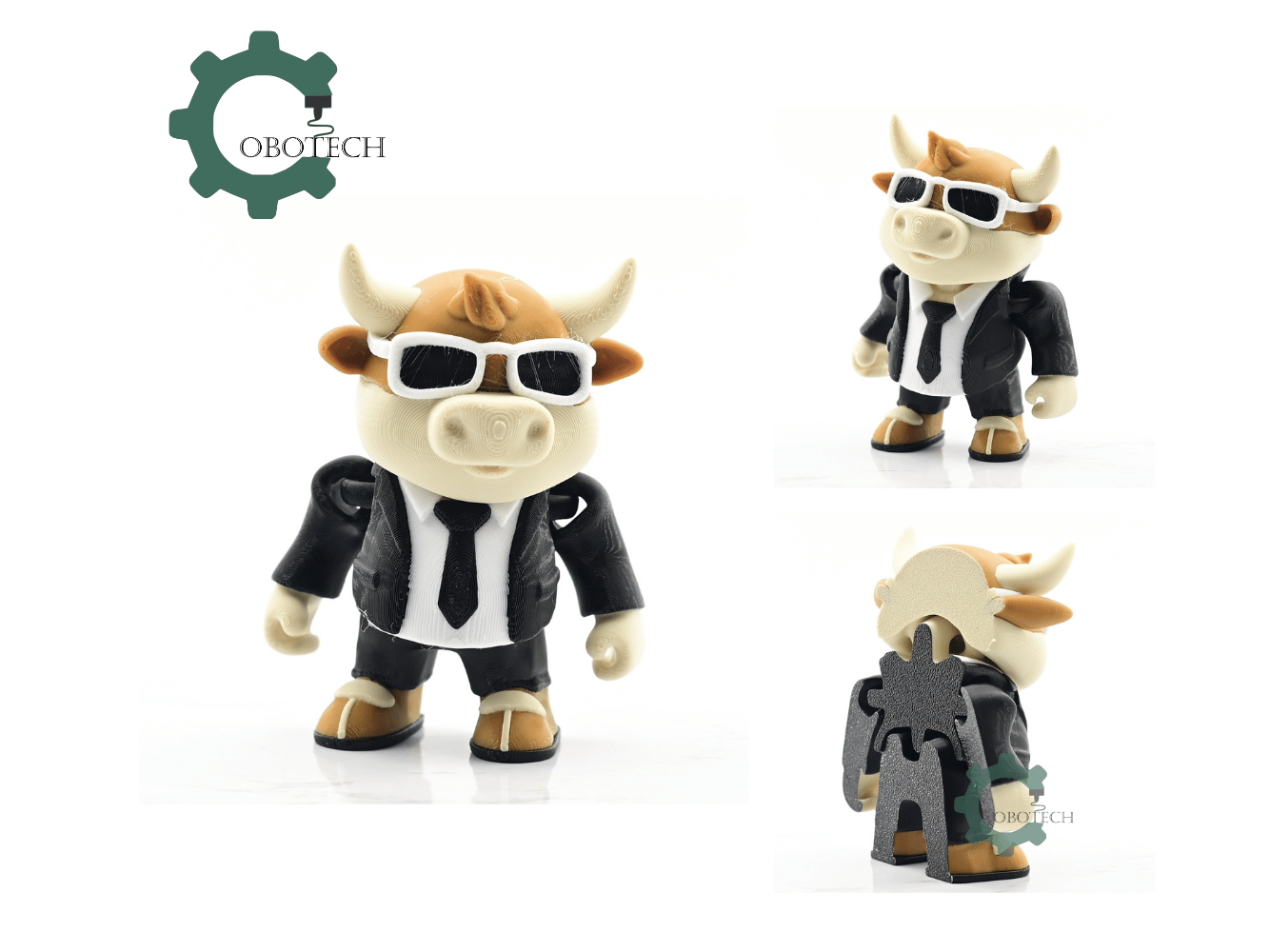 Exclusive Model, Not for Sale - Cobotech Articulated Stylish Bull In A Suit
