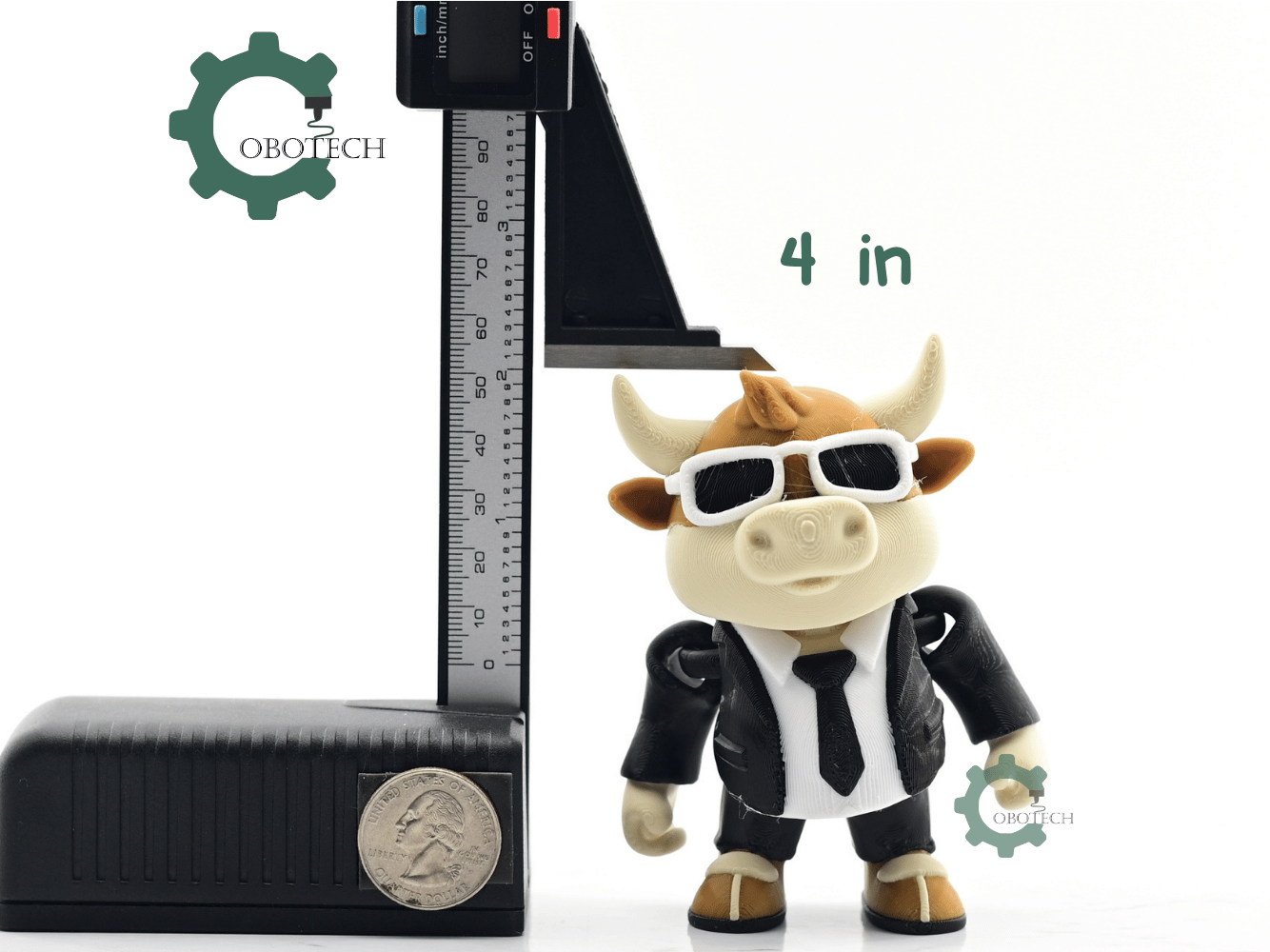 Exclusive Model, Not for Sale - Cobotech Articulated Stylish Bull In A Suit